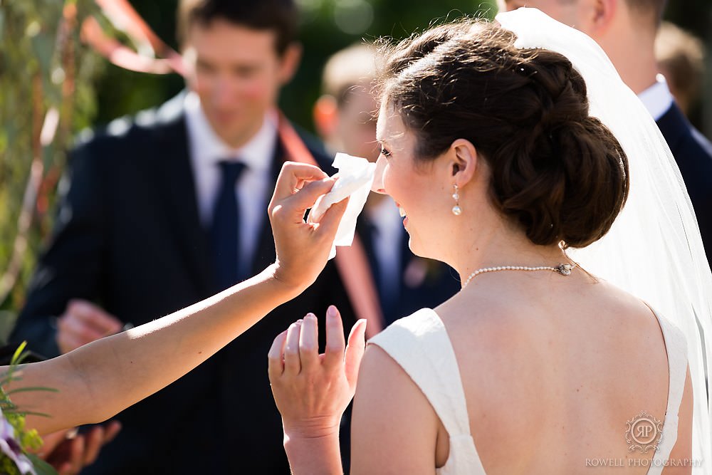 emotional moments at muskoka wedding