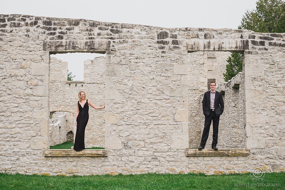 rockwood ruins engagement session ontario canada