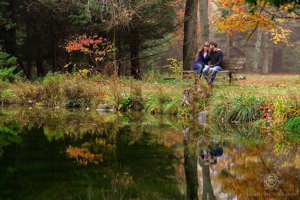 autumn engagement in barrie, Ontario