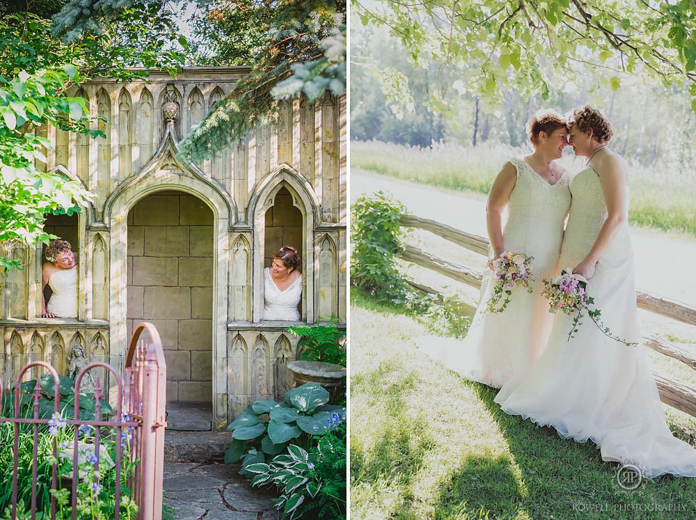 lesbian wedding portraits