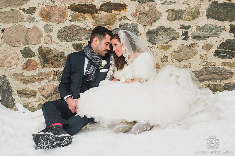 best winter wedding photography in Ontario canada