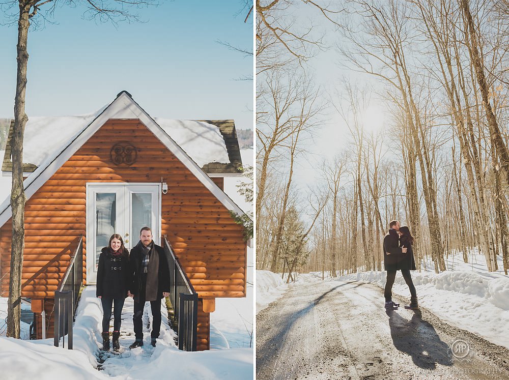 muskoka winter engagement session-1