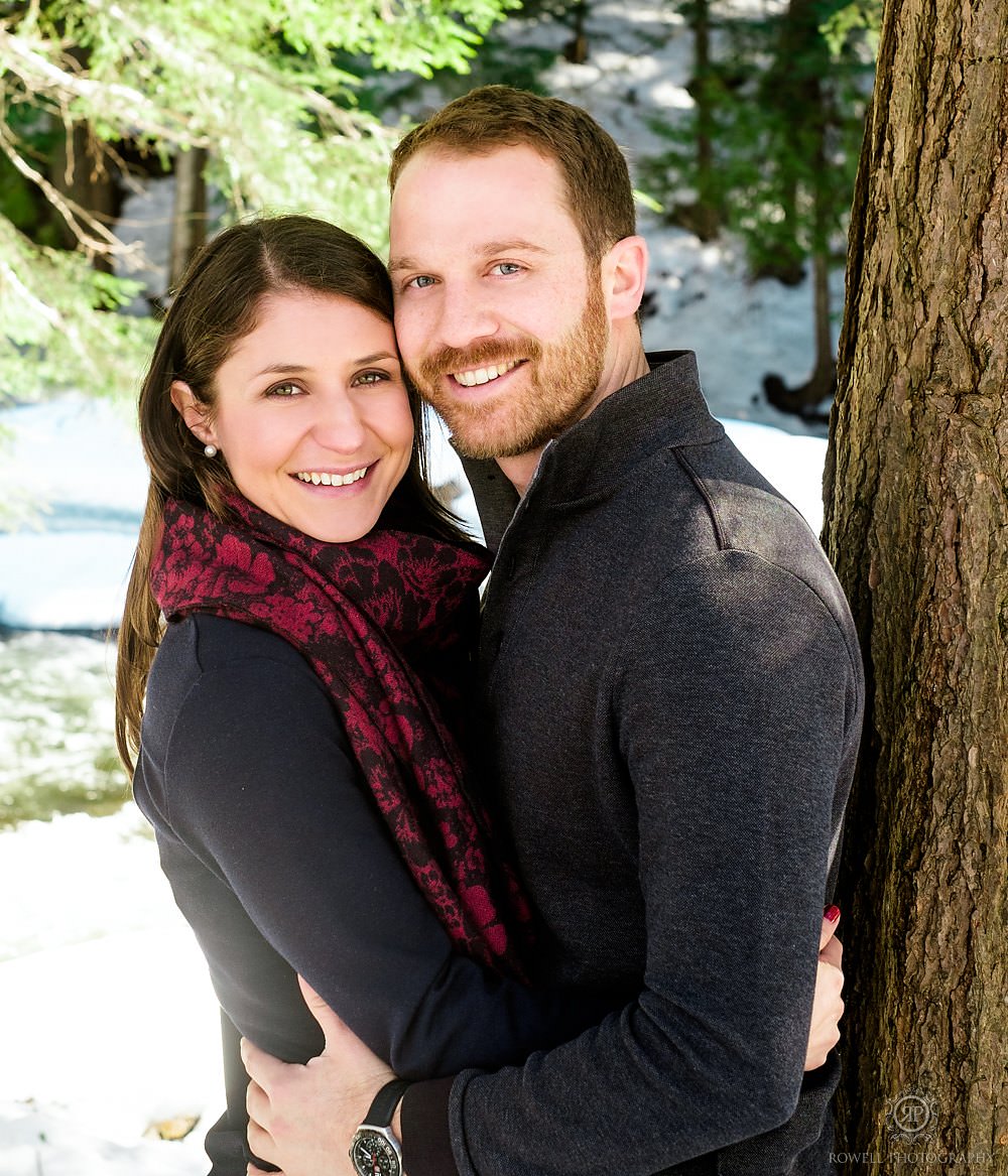 outdoor prewedding winter photos canada