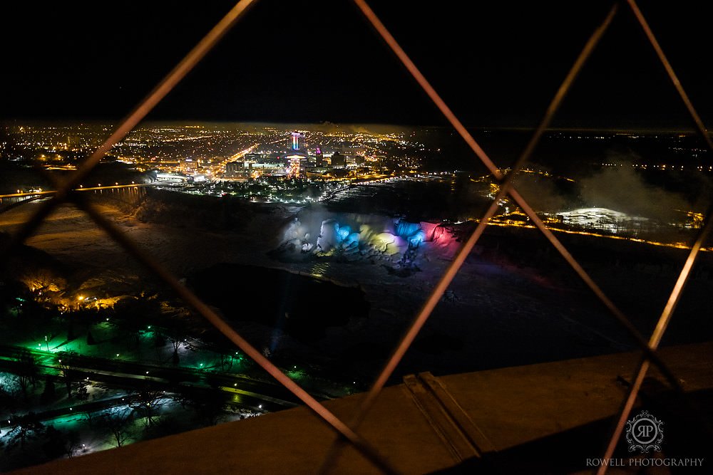 rainbow falls from skylon tower