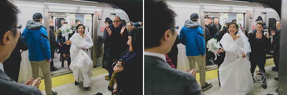 toronto subway first look wedding-1