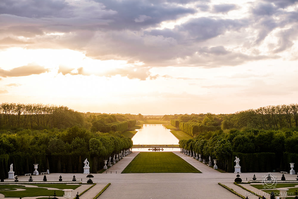 Paris Versailles Photography grand canal at sunset