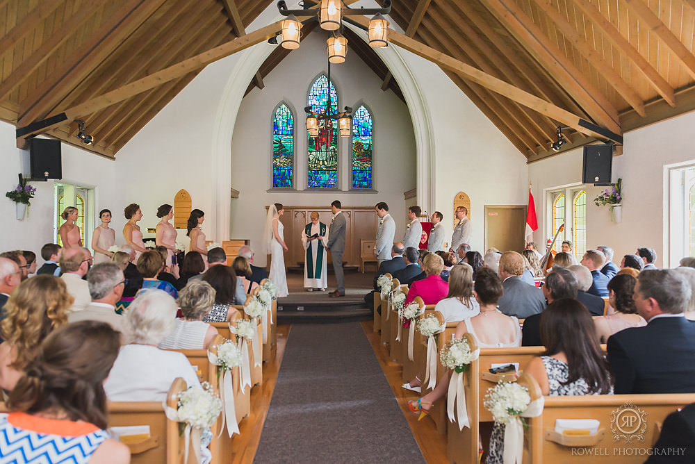 muskoka wedding photography church ceremony