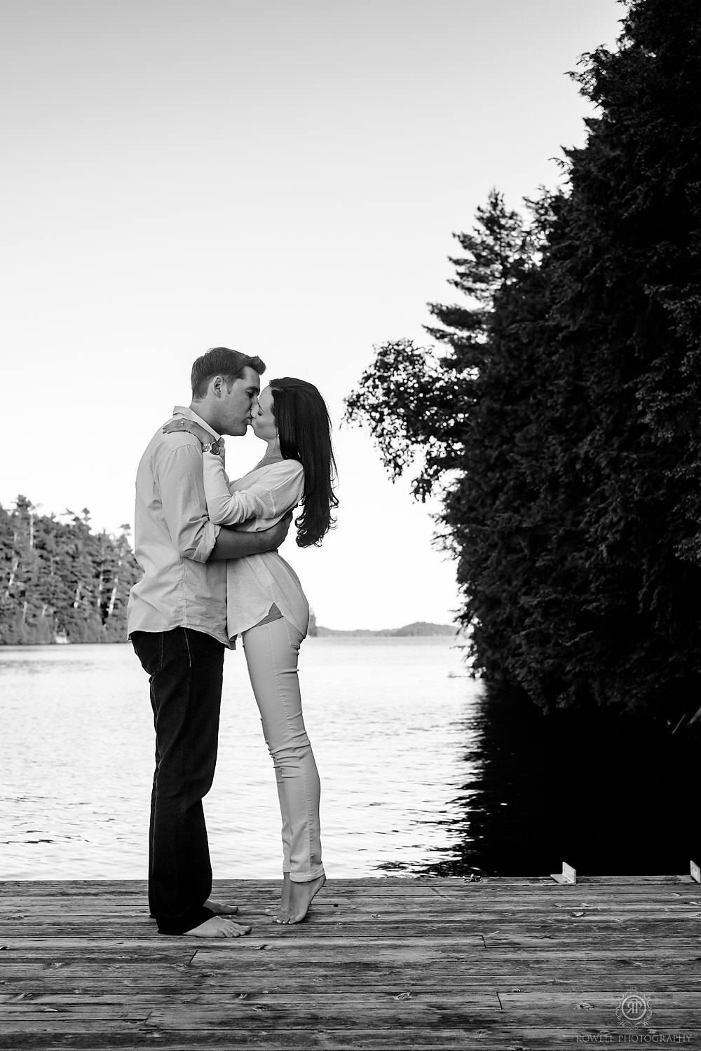 Muskoka Cottage engagement canada lake joseph