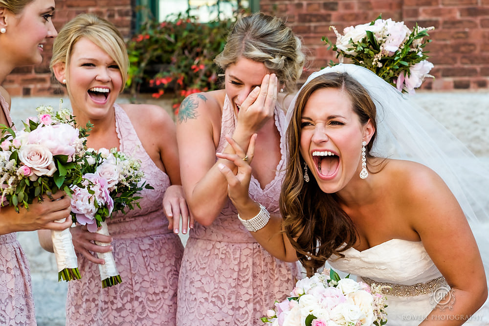 candid and fun bridal party moments toronto wedding