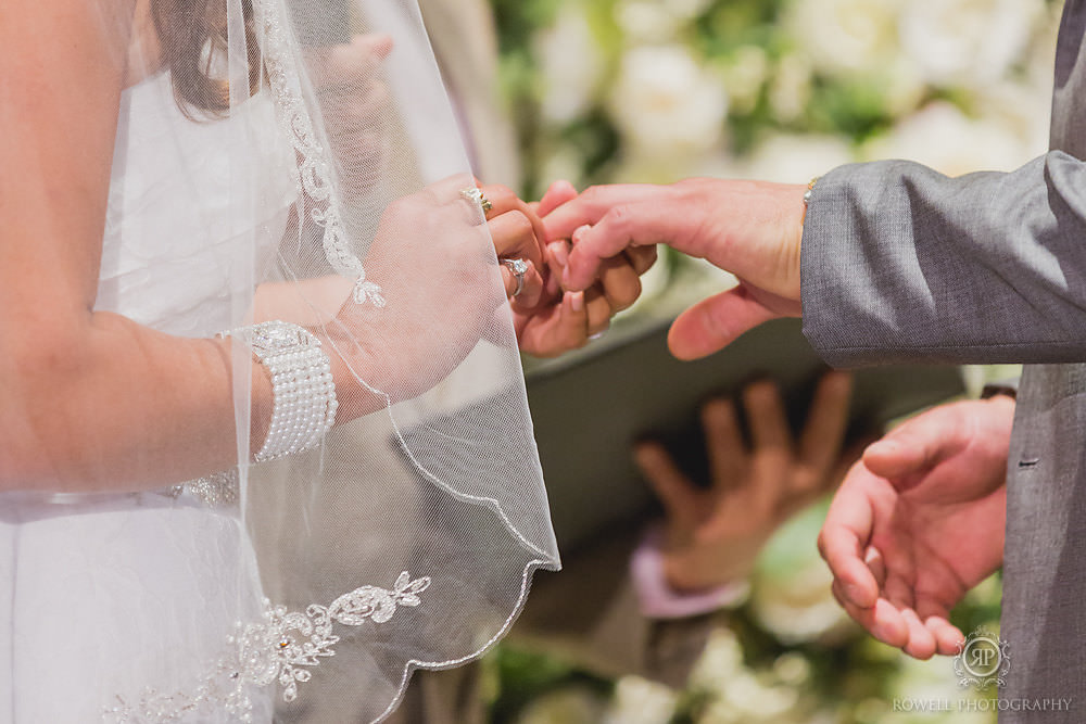 ring exchange at toronto distillery wedding