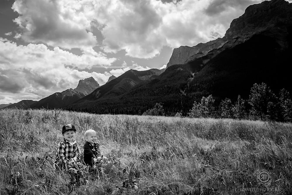 little boys in the rocky mountains canada