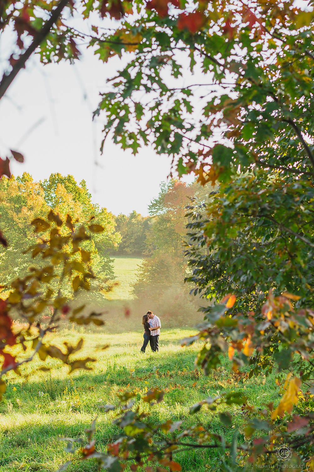 autumn muskoka engagement session