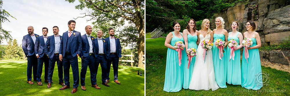 bridal part portraits muskoka wedding