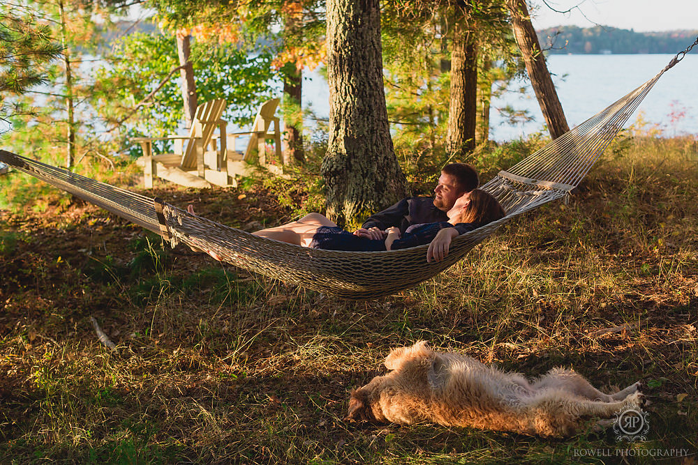 fall pre-wedding session muskoka