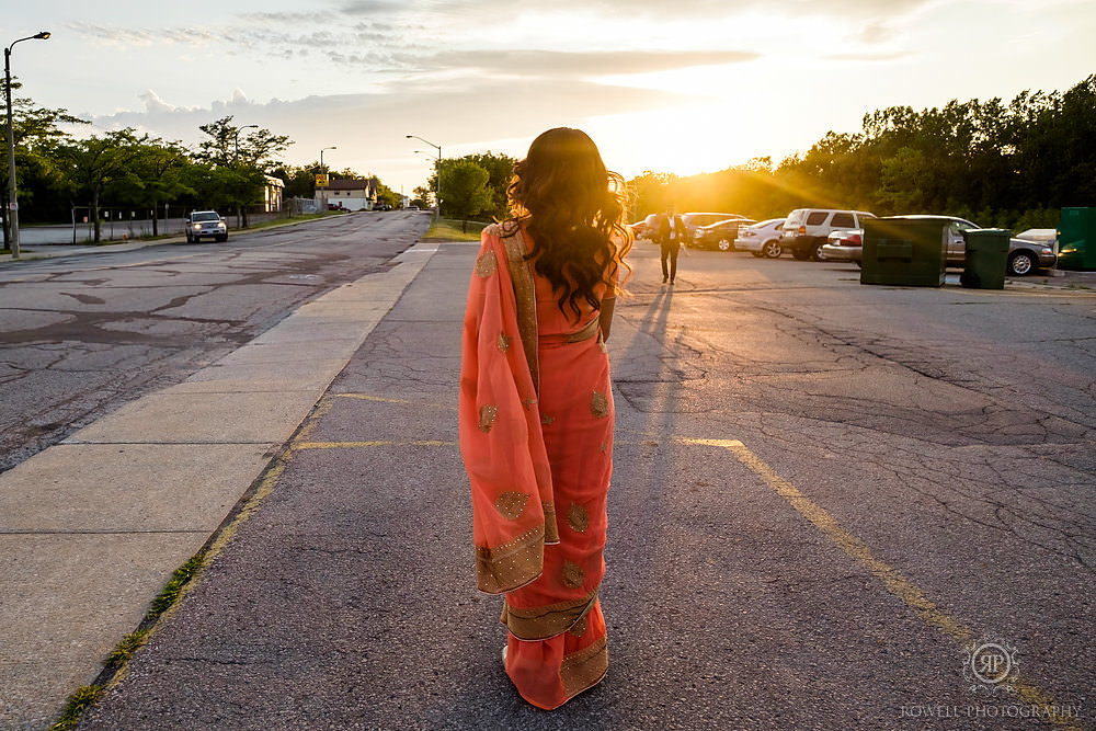 orange sari