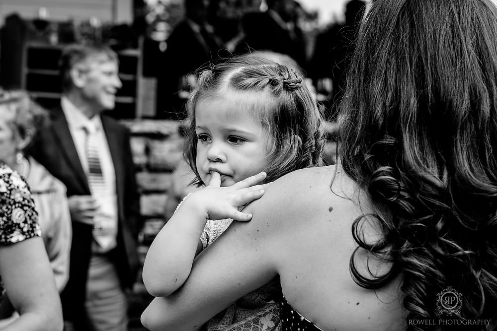 Muskoka Wedding baby guest