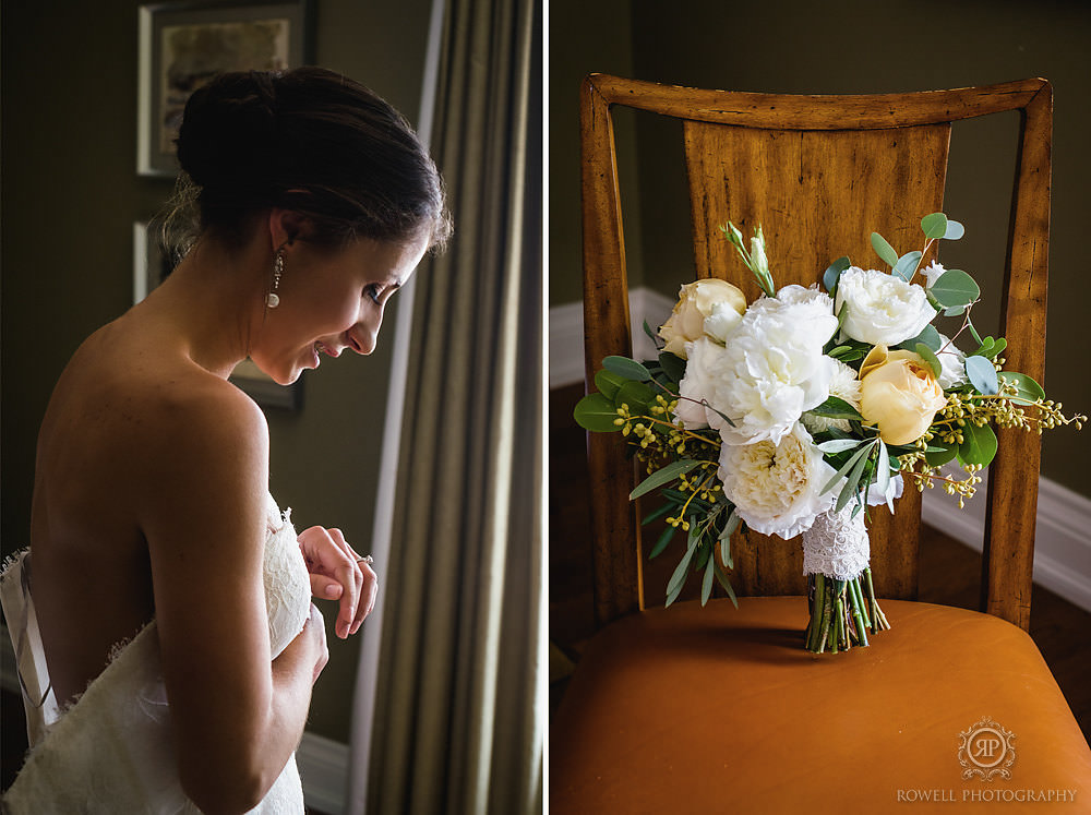 Muskoka wedding bride prep