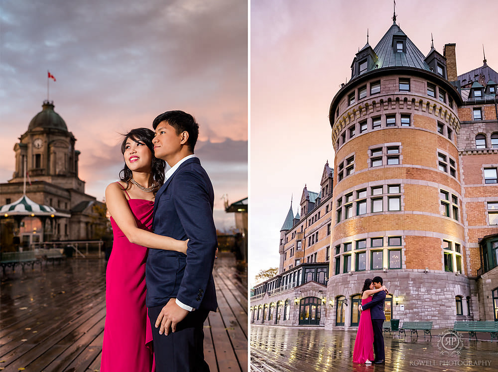 fairmont chateau frontenac engagement photos