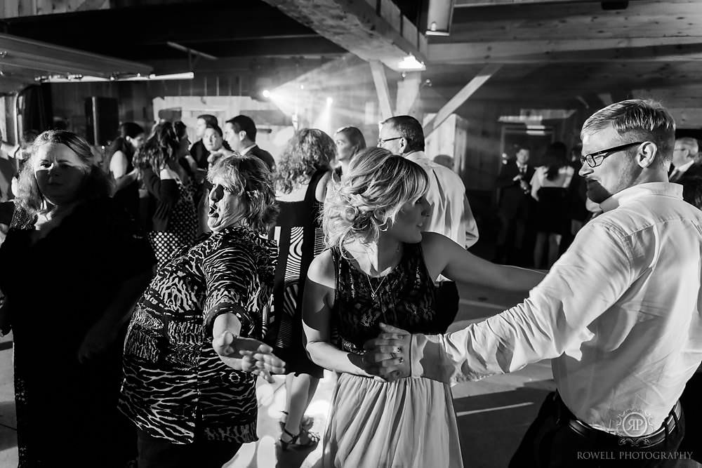 fun candid wedding reception canada