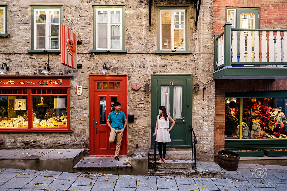 old quebec city couples photos