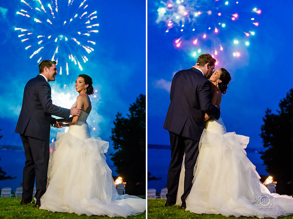 Muskoka Wedding Windermere House fireworks photos3