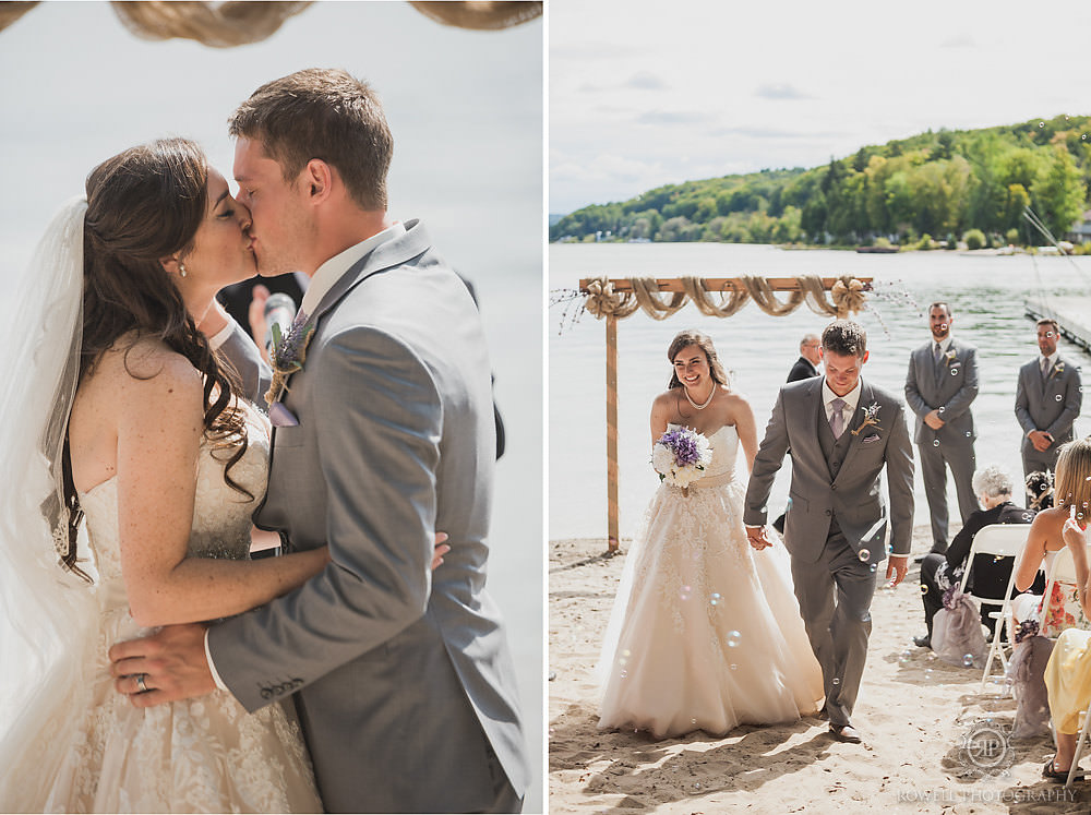 beautiful beach wedding canada