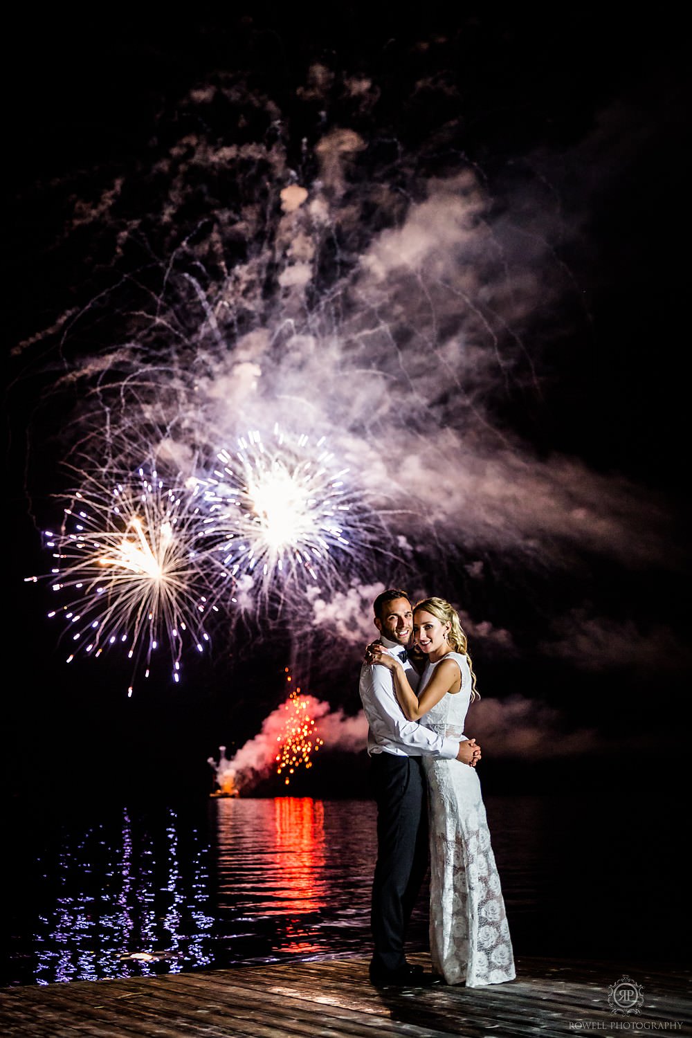 a romantic backyard wedding best fireworks