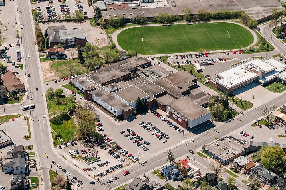 Barrie Central Collegiate Historical aerial photo